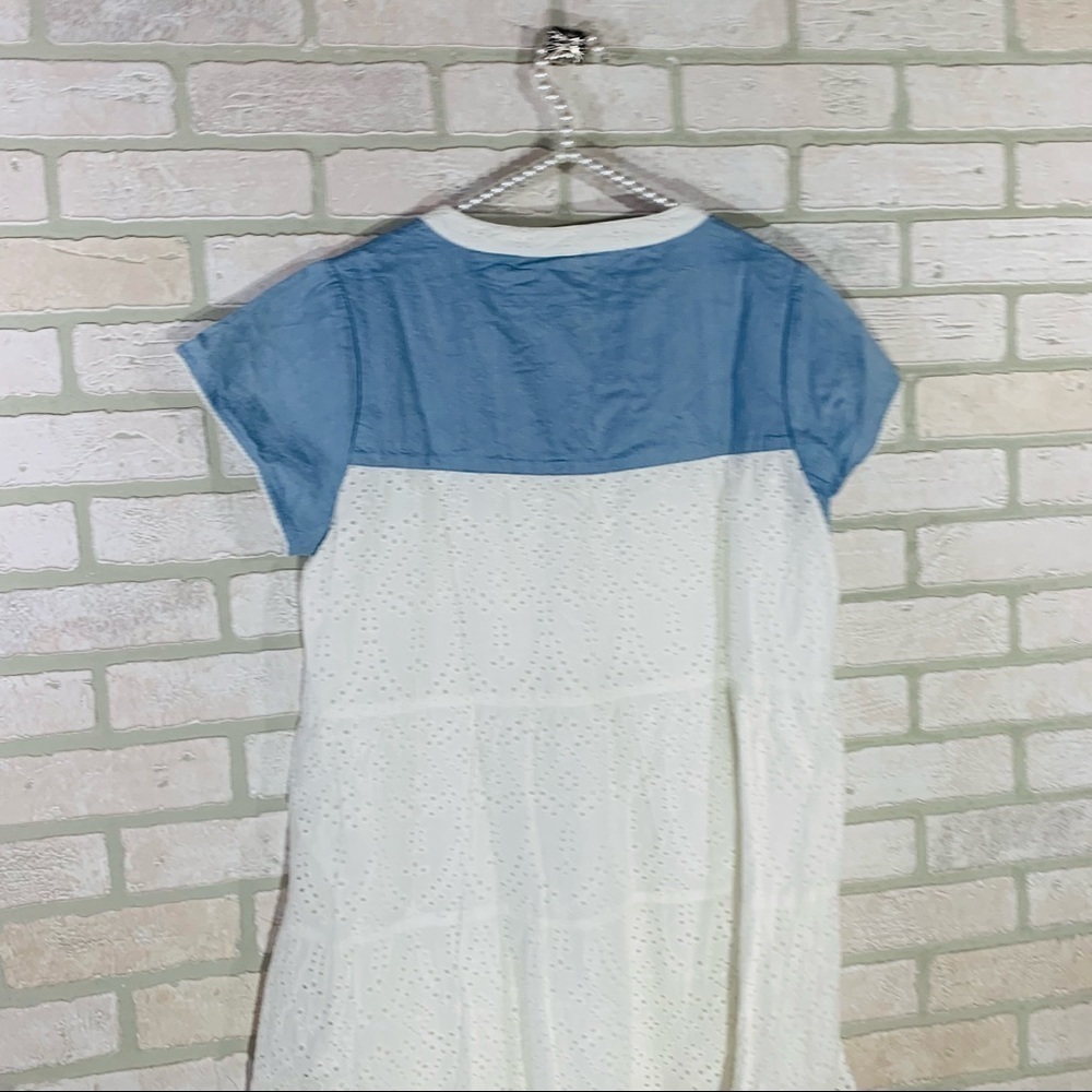 Roller Rabbit NWT Pamela Aster Eyelet Shift Dress Size M - Picture 7 of 15
